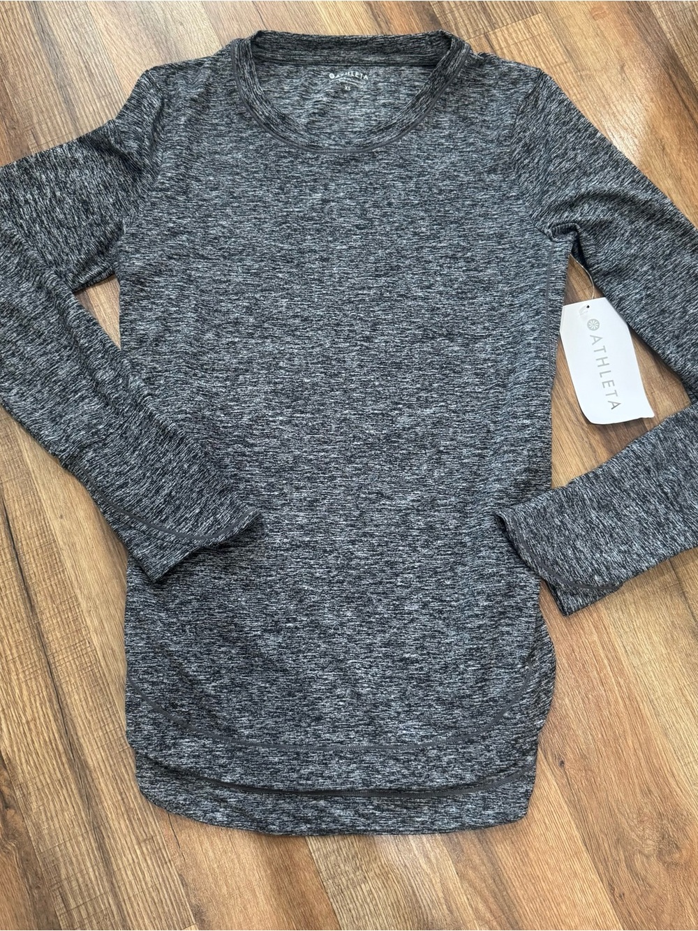 Athleta Women's Dark Heather Gray Uptempo top